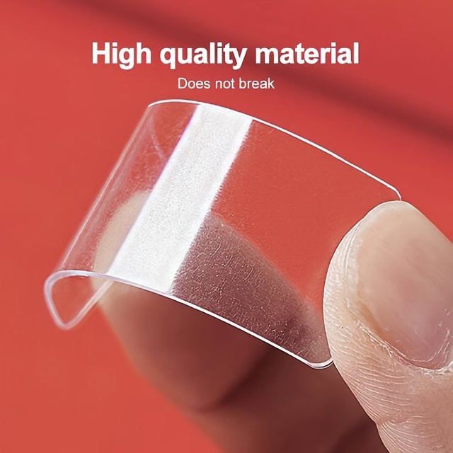 Extra starkes Nano-Klebeband doppelseitig, transparent und wasserfest, 60,0 cm - Bild 1
