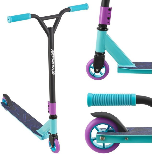 ArtSport Stunt Scooter Retro Purple Trick Roller ab 6 Jahren - Bild 1