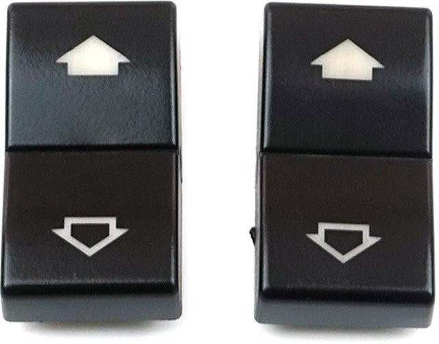 BROSS Fensterheberschalter Knopfkappe Abdeckung Set in Schwarz für BMW E39 E38 BDP585-1 - Bild 1