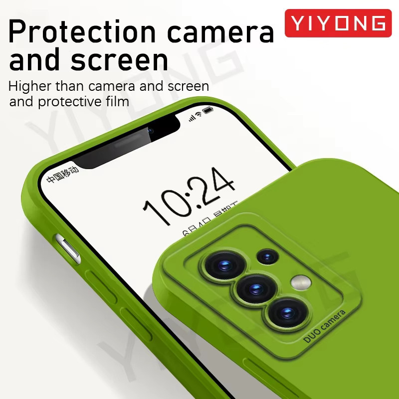 YIYONG Silikon Softcover für Samsung Galaxy A52, A52s, A54, A55 und A56 5G in Gelb und Grün - Bild 3