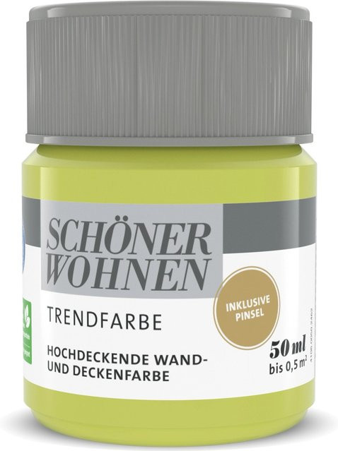 Schöner Wohnen Trendfarbe Tester Dispersion Matt in Green und Yellow, 50 ml - Bild 1