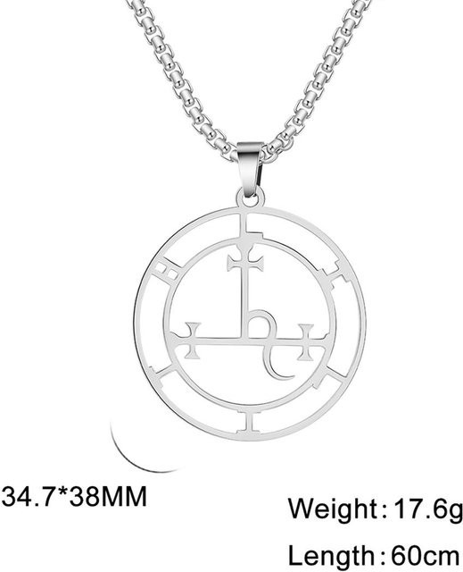 TuiYing Halskette Edelstahl, Silber, Unisex - Bild 1