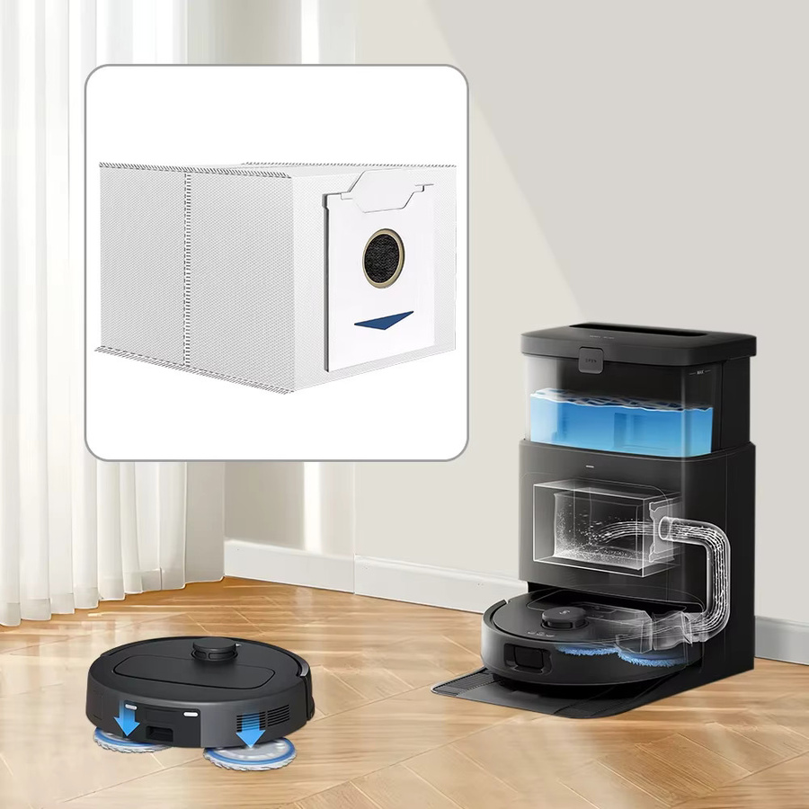 Ecovacs Antistaubbeutel für DEEBOT N30 Omni N30 Pro N30 Pro Omni Einweg-Ersatzteile Weiß - Bild 2