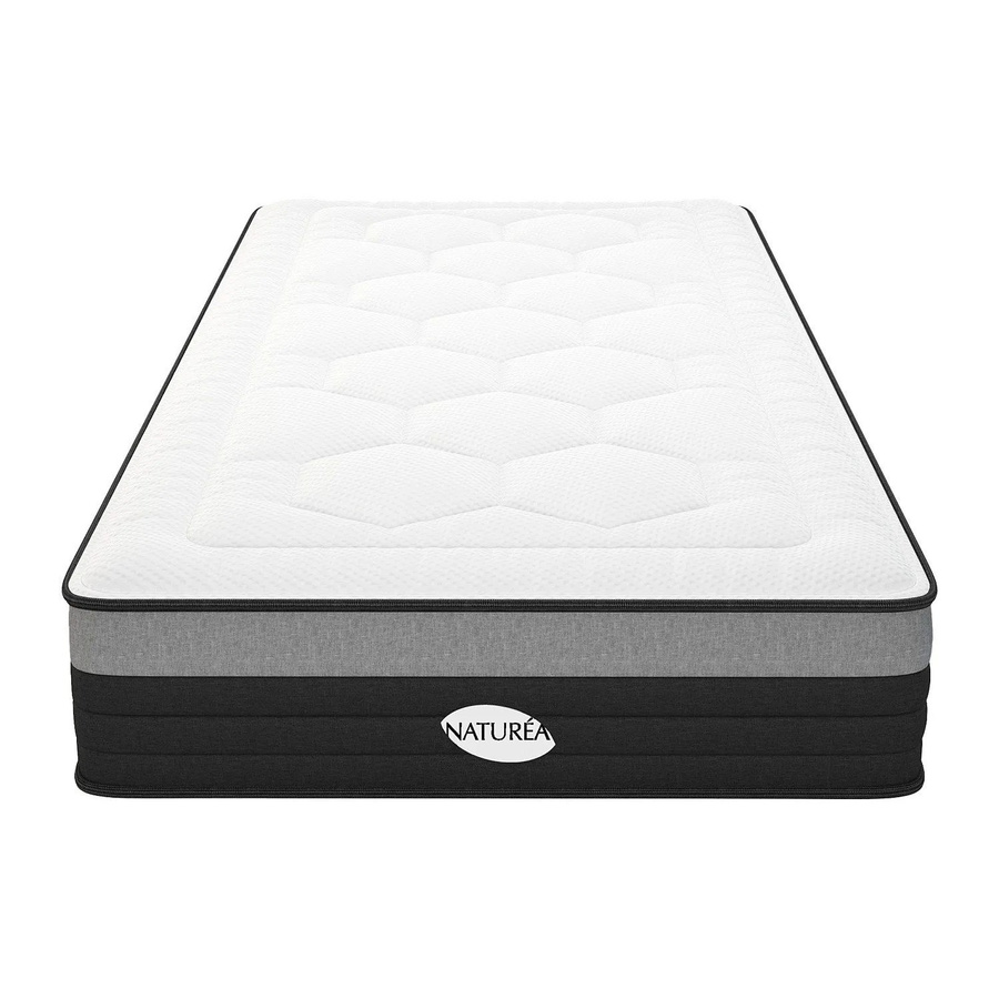 NATUREA Hybrid Matratze mit Memory Schaum in Weiß B: 90 cm, L: 200 cm - Bild 2