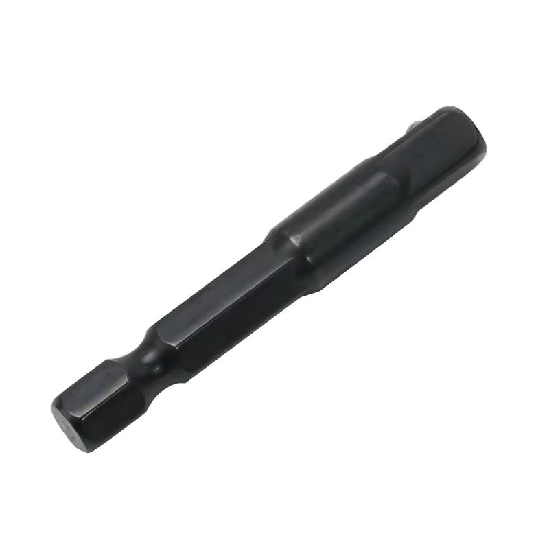 VIBRATITE Bohrer-Steckschlüssel-Adapter 1/4 Zoll mit Sechskantschaft und Vierkant-Verlängerung in Schwarz - Bild 4