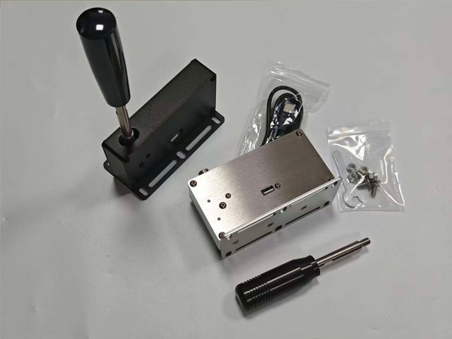 USB Rennspiel Schalthebel H-Gangschaltung für PC Simulation kompatibel mit Logitech G25 G27 G29 G920 G923 und Thrustmaster T300RS GT T500 in Schwarz - Bild 1