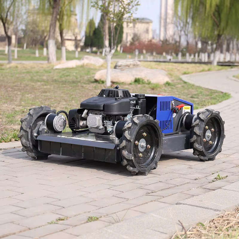 TONGZHONG Benzin-Rasenmähroboter in Blau mit Hochleistungsmotor für steile Hänge und Buschwerk, CE Euro V-zertifiziert - Bild 1