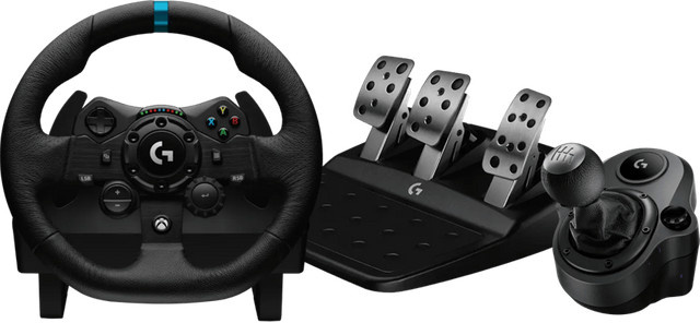 Logitech G923 TRUEFORCE Racing Wheel für Xbox und PC mit Driving Force Shifter in Schwarz - Bild 1