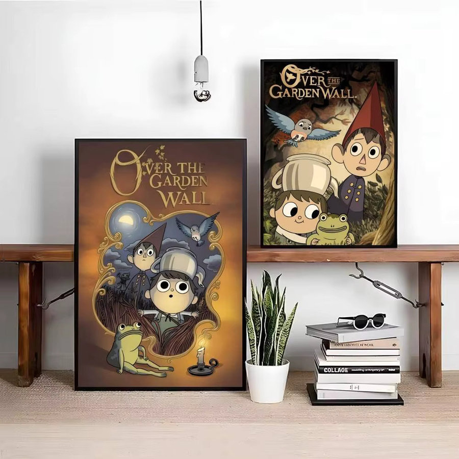 Anime Over the Garden Wall Wandaufkleber aus Papier, Mehrfarbiger Wanddekor für Wohnzimmer und Bar, B/H: 15,0 x 15,0 cm - Bild 5
