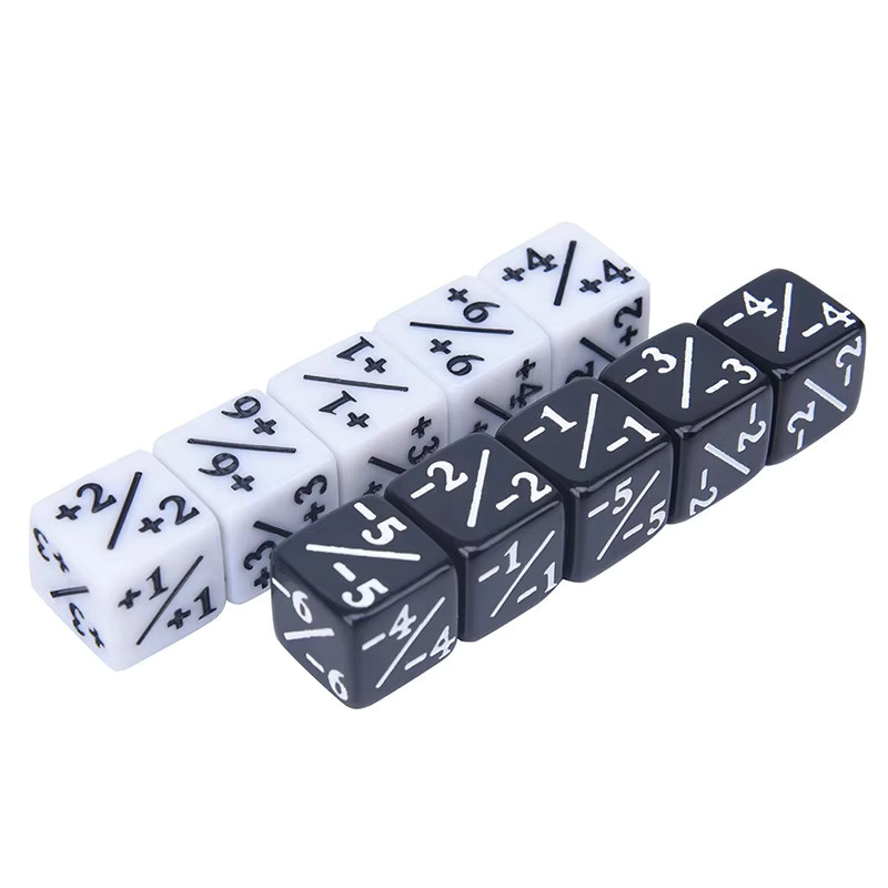 soulbao Würfelzähler, Zubehör, Weiß, Schwarz, 10-teiliges Set - Bild 4