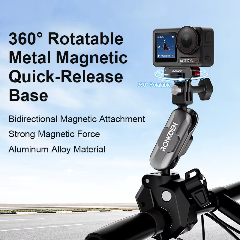 Ronkoen Metall-Schnellverschlusshalterung aus Aluminiumlegierung für DJI Osmo Action 6 und NANO mit drehbarem Design - Bild 4