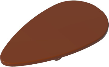 Gobricks 2586 Ziegelschild, eiförmig, 10-teiliges Set, braun - Bild 1