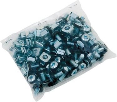 Triton Montagesatz für Racks mit Schrauben, Muttern und Unterlegscheiben in Silber (50er Packung) - Bild 1