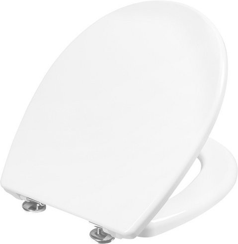 Cornat WC-Sitz EDOLO aus Duroplast in Weiss mit Softclose-Funktion und Quick-Release, oval, B/T/H: 47,3 x 39,0 x 2,6 cm - Bild 1