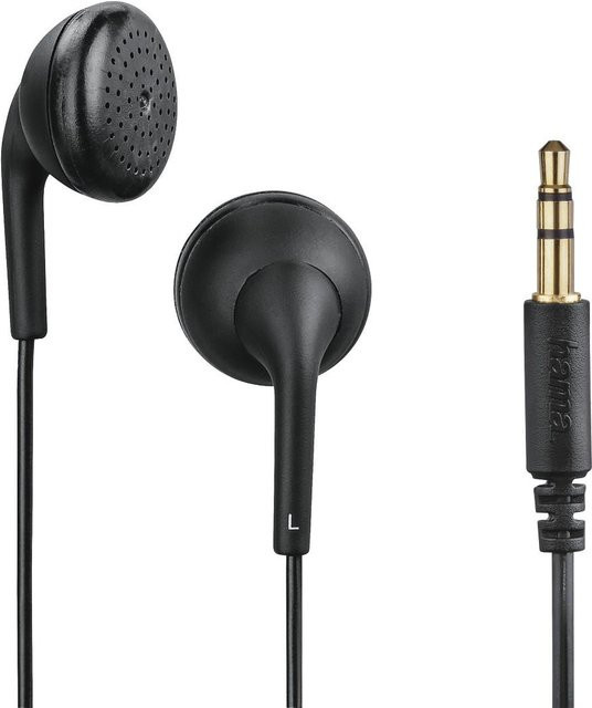 Hama In-Ear Kopfhörer Bubbly Earbuds Schwarz mit 3,5 mm Klinkenanschluss - Bild 1