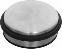 Intersteel Türstopper aus Edelstahl in Silber (Edelstahloptik) Durchmesser: 90 mm, Höhe: 43 mm - Bild 1