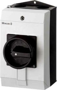 Eaton Motorschutzschaltergehäuse IP55 mit Drehgriff in Schwarz Grau Weiß CI-PKZ0-GM - Bild 1