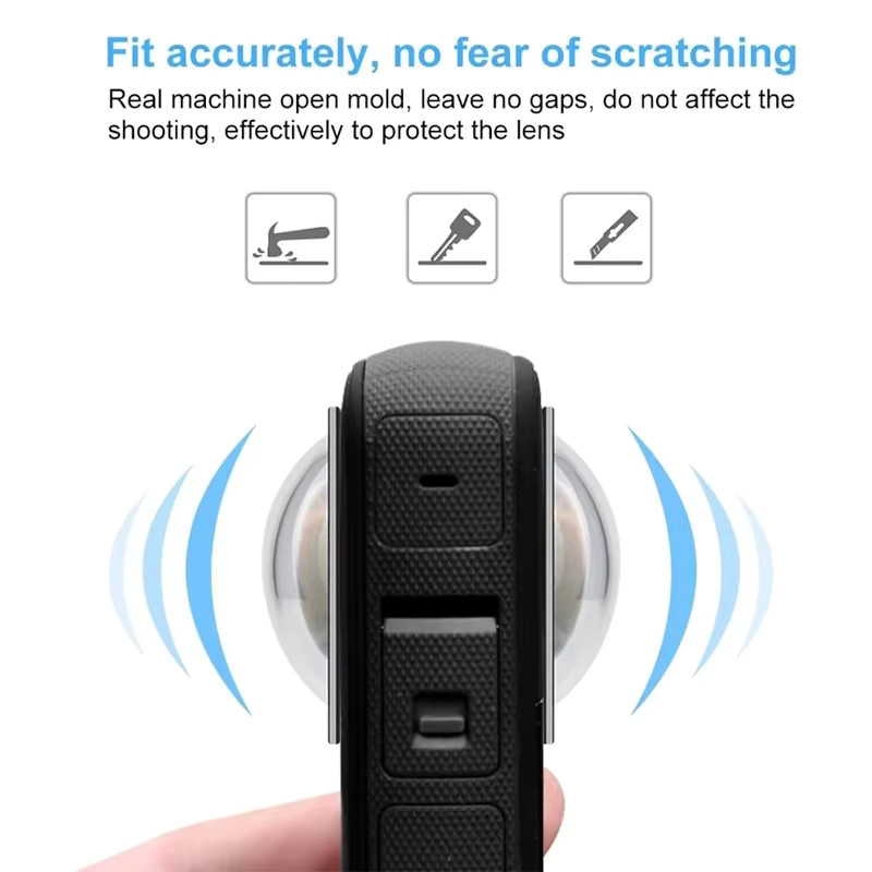 Kratzfester Objektivschutz für Insta360 X5 X4 X3 One X2 Action Camera, transparente Objektivschutzabdeckung - Bild 3