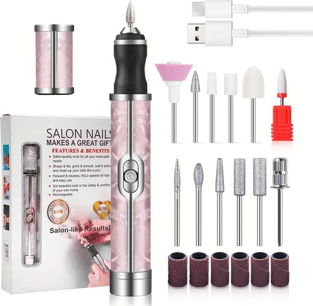 LULAA Elektrische Nagelbohrmaschine, Pink, Unisex - Bild 1