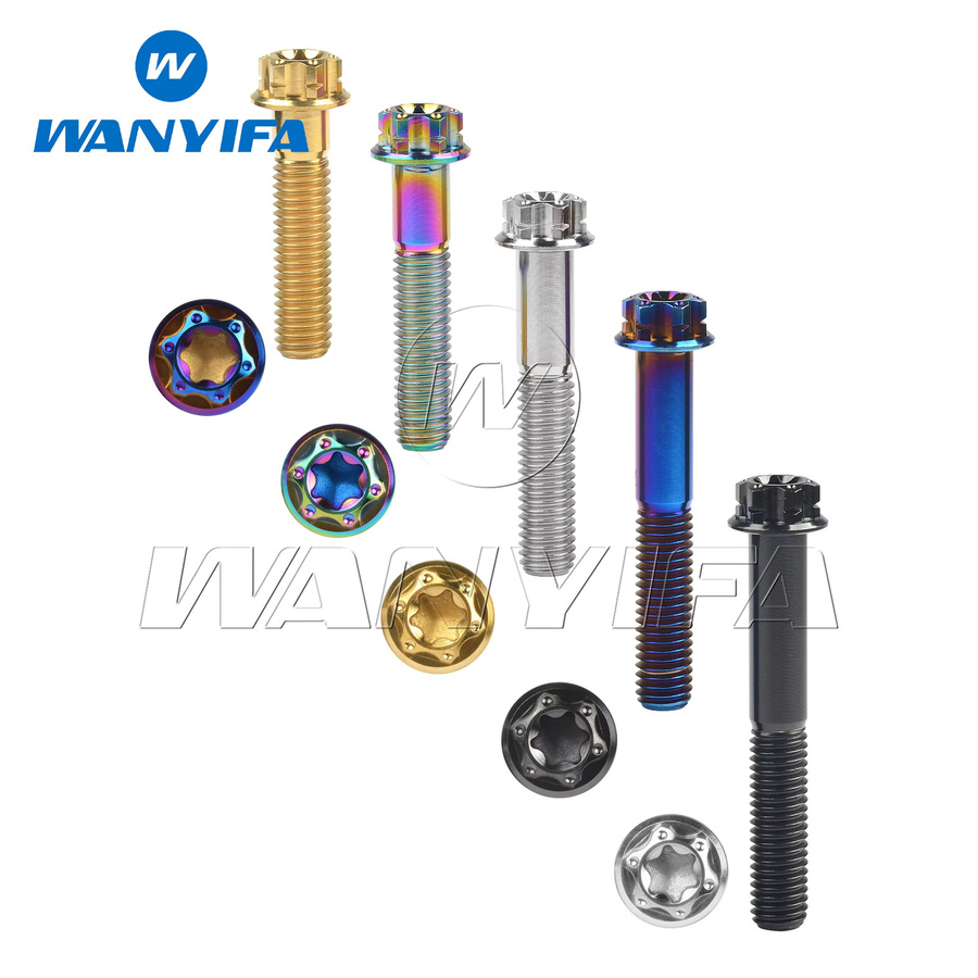 Wanyifa Titanschraube mit Torx-Flanschkopf für Motorrad-Modifikation in Multicolour - Bild 2