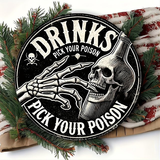 Potdemiel Aluminiumfolie Gravur Kunst Dekor Tag der Toten Motiv Totenkopf und Skelett Schwarz Durchmesser: 20 cm - Bild 1
