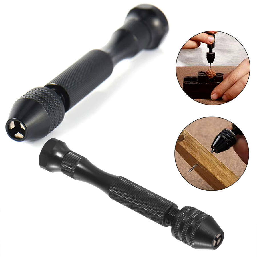 Toorise 49-teiliges Handbohrer-Set aus Aluminium mit Bohrern von 0,5 bis 3 mm für Schmuck, Handwerk und Holzbearbeitung - Bild 3