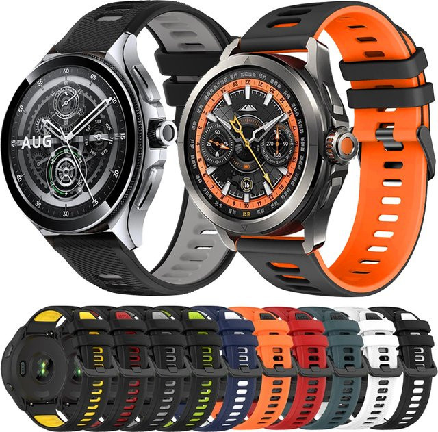 Xiaomi Uhrenarmband Silikon, 22 mm, multicolor - Bild 1