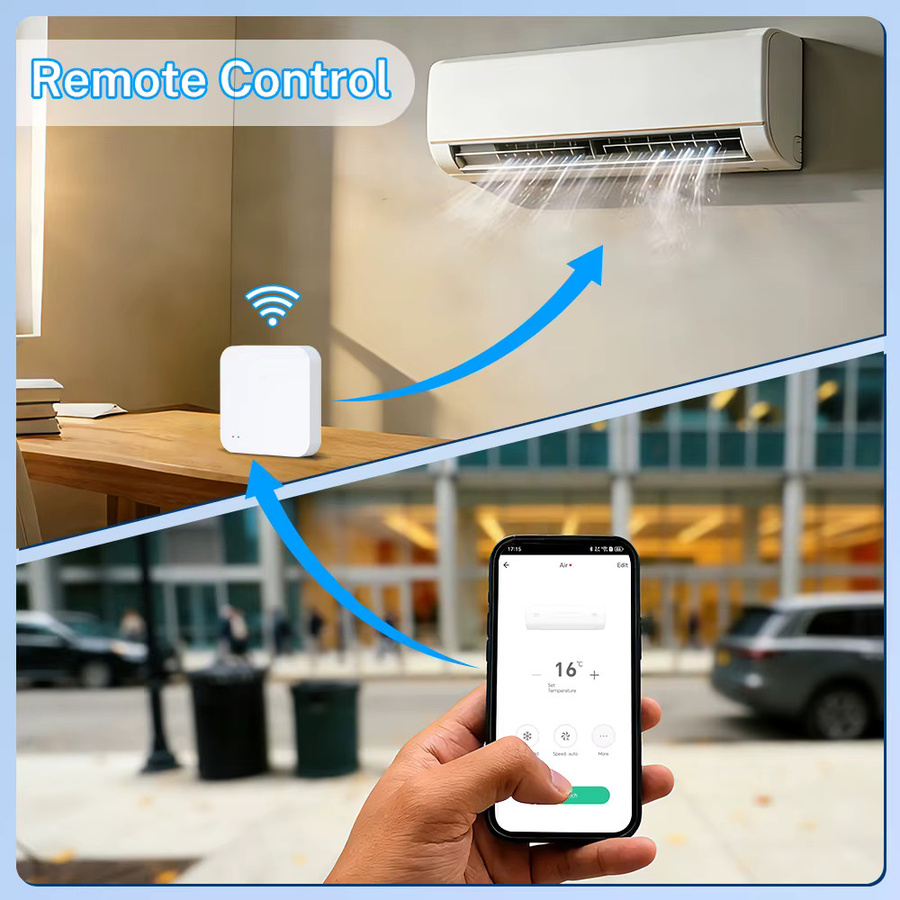 Tuya ZigBee 3.0 Gateway Hub und universeller IR-Blaster Plus Smart Home WLAN Fernbedienung in Weiß, kompatibel mit Alexa und Google Home - Bild 4