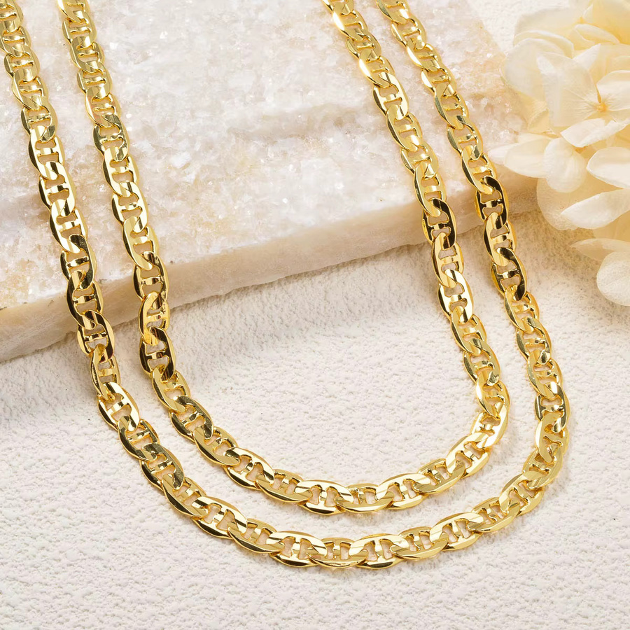 Halskette Kupfer, 750 Gold, Unisex - Bild 2