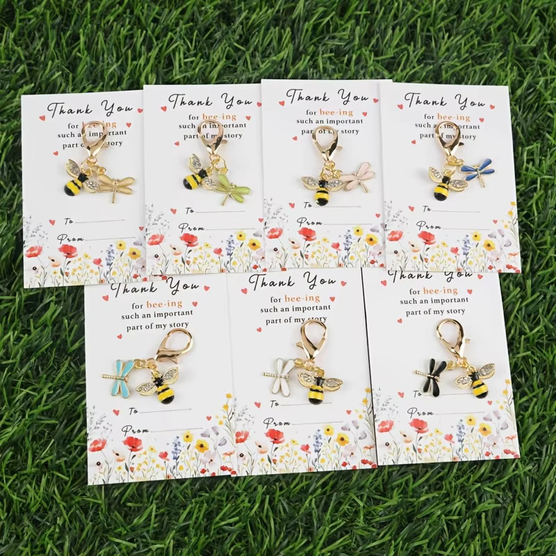 7Pieces2DBee Schlüsselanhänger-Set, Gold, Kristall, Unisex - Bild 2