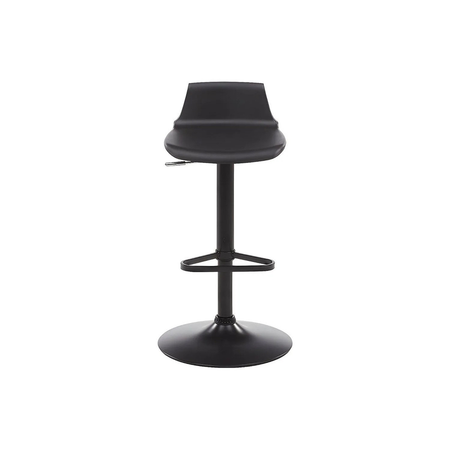 Barhocker Calas von Vente-unique in Schwarz mit Kunstleder und Metallgestell, Höhe: 45 cm - Bild 2