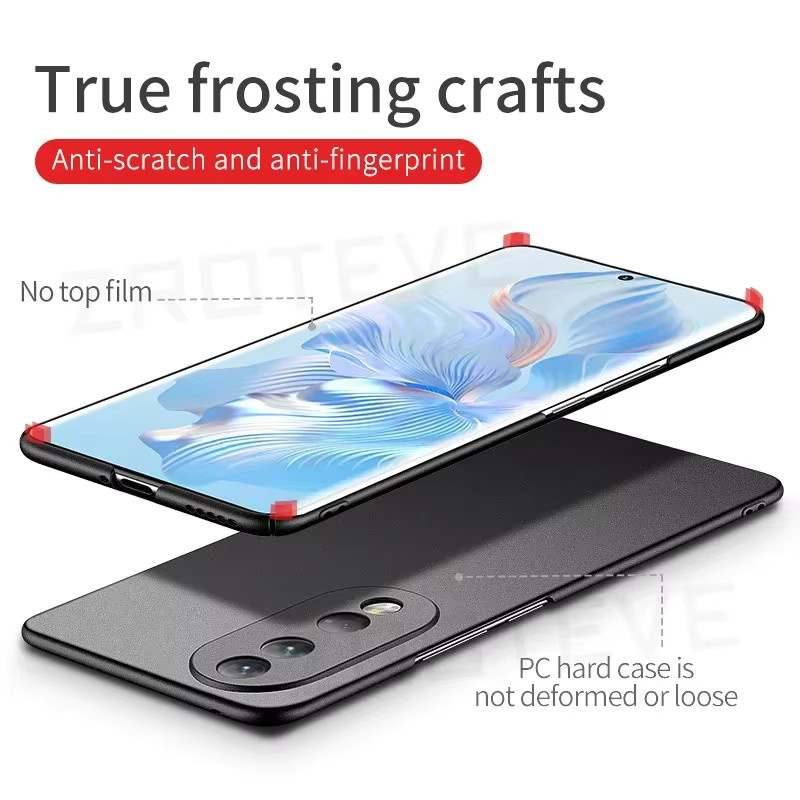 ZROTEVE Schutzhülle für vivo v40 v30 pro v30, ultra dünne harte PC Handyhülle mit mattem Finish, Schwarz - Bild 6