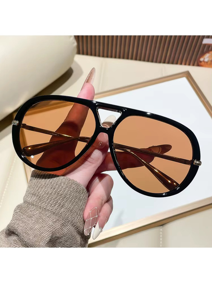 Strautina Aviator Sonnenbrille, Vollrand, Damen, Kunststoff - Bild 2