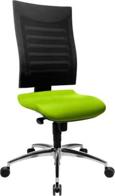 SSI PROLINE S2 Bürostuhl Pure mit Synchronmechanik und 3D-Netz-Rückenlehne, apfelgrün/schwarz - Bild 1