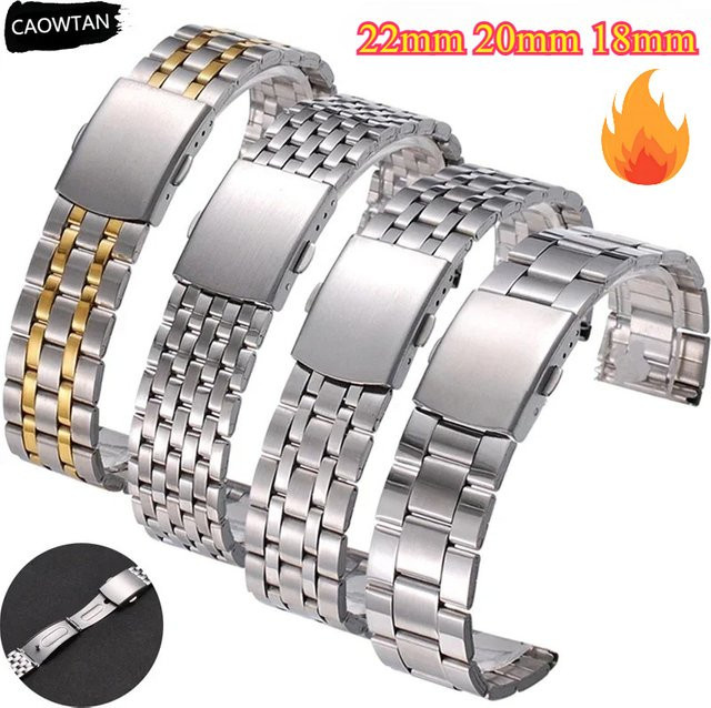OAKCHARM Uhrenarmband Edelstahl, Silber, Unisex - Bild 1