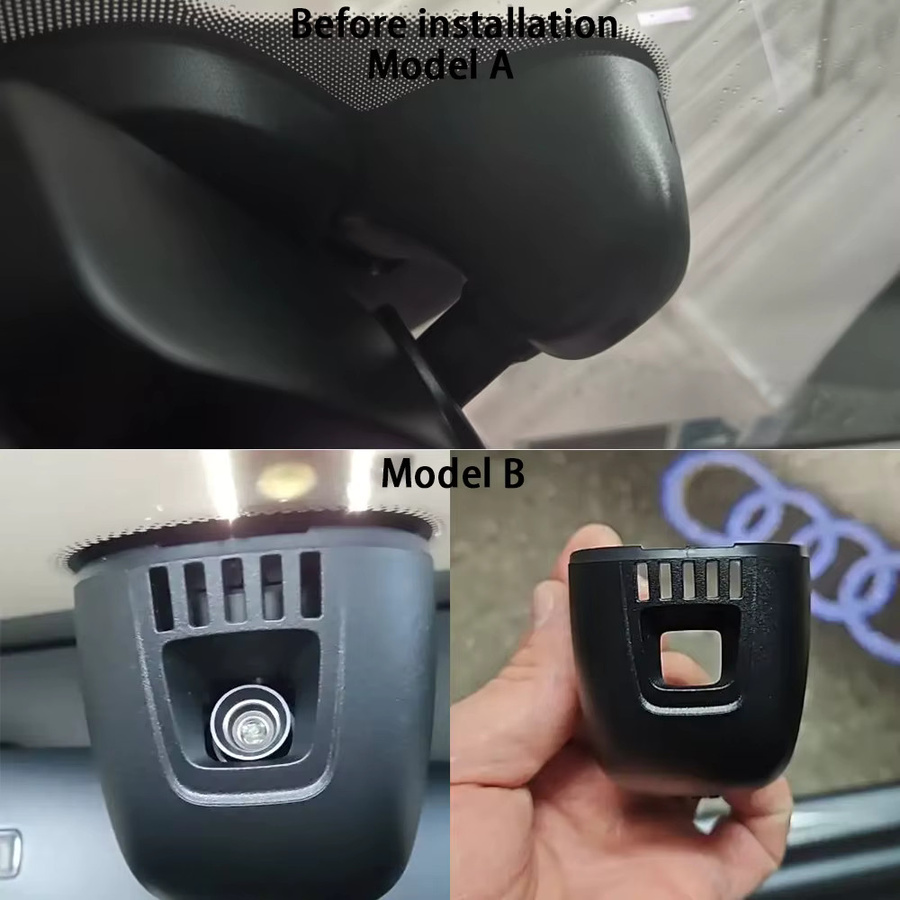 HighCity Dashcam DVR mit WLAN Front- und Heckkamera für Audi A1 A3 A4 A5 in Schwarz - Bild 1