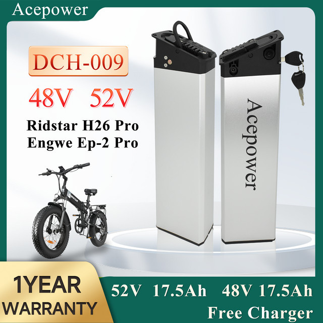 ACEBEI-POWER E-Bike Akku für Ridstar DC26, Engwe EP-2 Pro und Samebike XWLX09-II Faltrad, 48V 13Ah - Bild 1