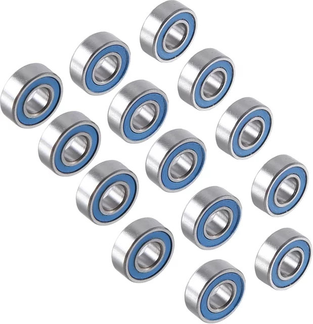 Tamiya Dichtungslagersatz für DT-02 DT-03, Zubehör, Metall, Blau - Bild 1