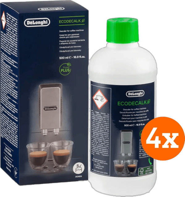 De'Longhi EcoDecalk Entkalker, Weiß, 4 x 500 ml - Bild 1