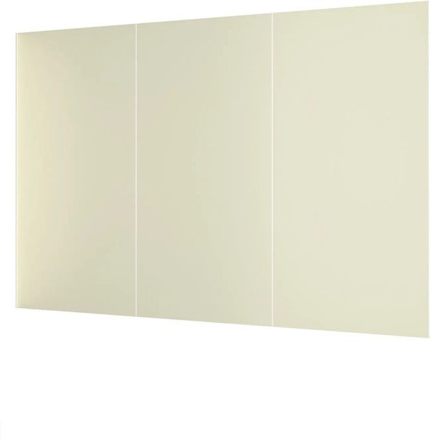 Duschparadies Duschrückwand Set aus Aluverbundplatte als Fliesenersatz in Elfenbeinweiß, 3 Stück, B: 310 cm, H: 210 cm, Dicke: 3 mm - Bild 1