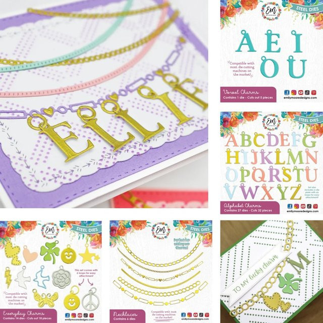 Goldene Vokal-Alphabet Metall-Stanzformen für DIY Scrapbooking und Papier-Dekoration - Bild 1
