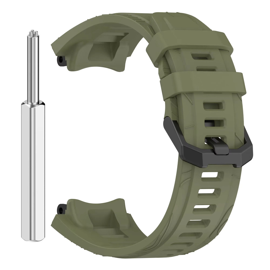 Uhrenarmband Silikon, Schwarz, Unisex, für Amazfit T-Rex 3 - Bild 2