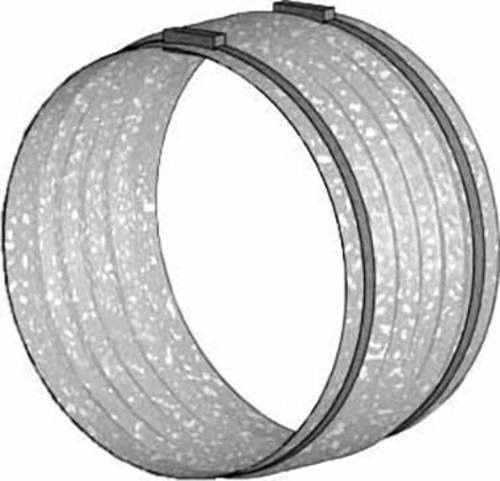 Helios Ventilatoren FM 125 Manschette Connector in Silber - Bild 1