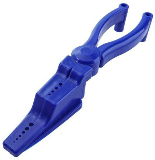 Nagelzange aus Kunststoff als Nagelhalter zum Hämmern für Elektriker und Bauarbeiten, Blau - Bild 1