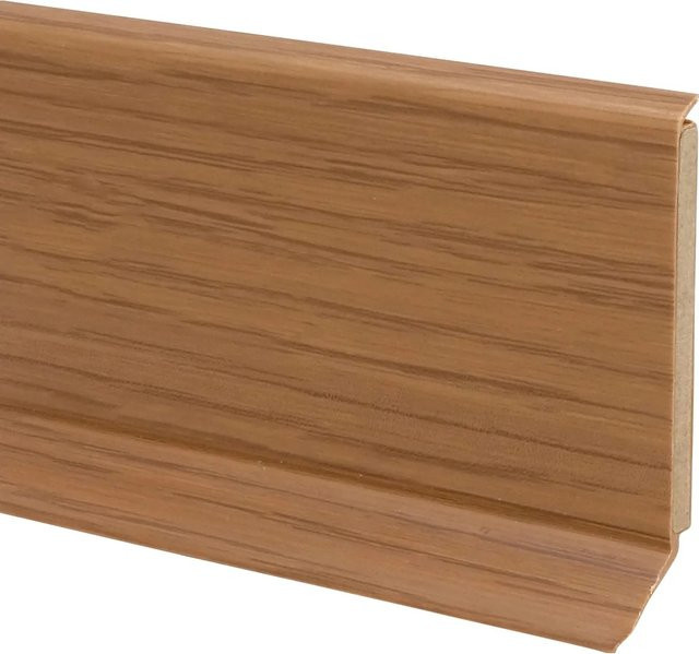 Döllken Profiles Kernsockelleiste Eiche Natur braun MDF Höhe: 60 mm, Tiefe: 15 mm, Länge: 2550 mm - Bild 1
