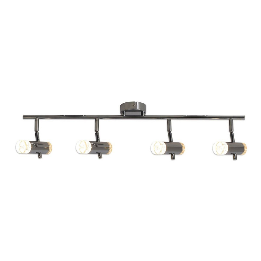Näve LED-Deckenleuchte Garda in Chrom und Silber mit 4 Spots, B/H/T: 66 x 8 x 18,5 cm - Bild 1