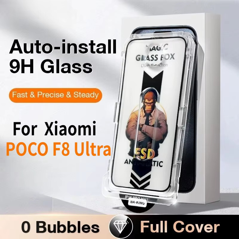 Xiaomi Privacy Schutzfolie aus gehärtetem Glas mit 9H Anti-Kratz-Schutz für Poco F8 und Poco F7 Ultra Pro, transparent - Bild 2