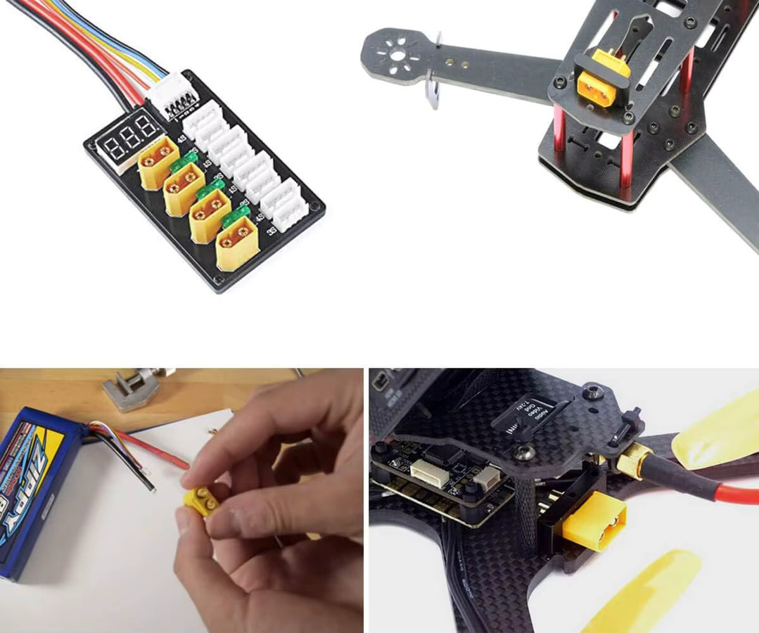FRHY XT60 Steckverbinder Set mit 5 Paar männlichen und weiblichen Rundsteckern für Batteriemotor-Zubehör - Bild 2
