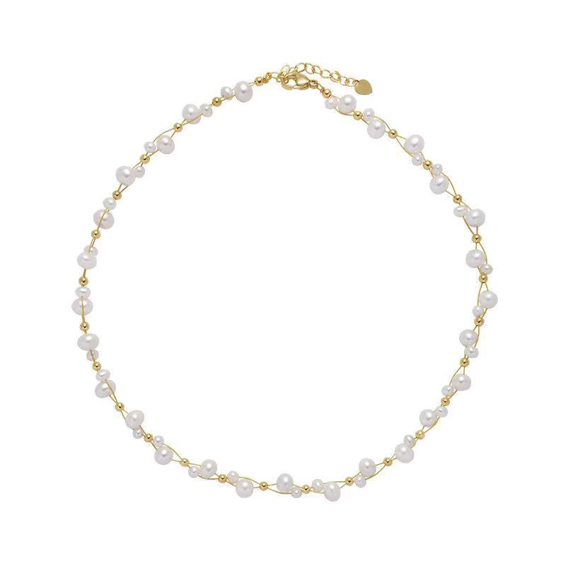 V-best Halskette, 14K Gold Gefüllt, Perle, Damen - Bild 3