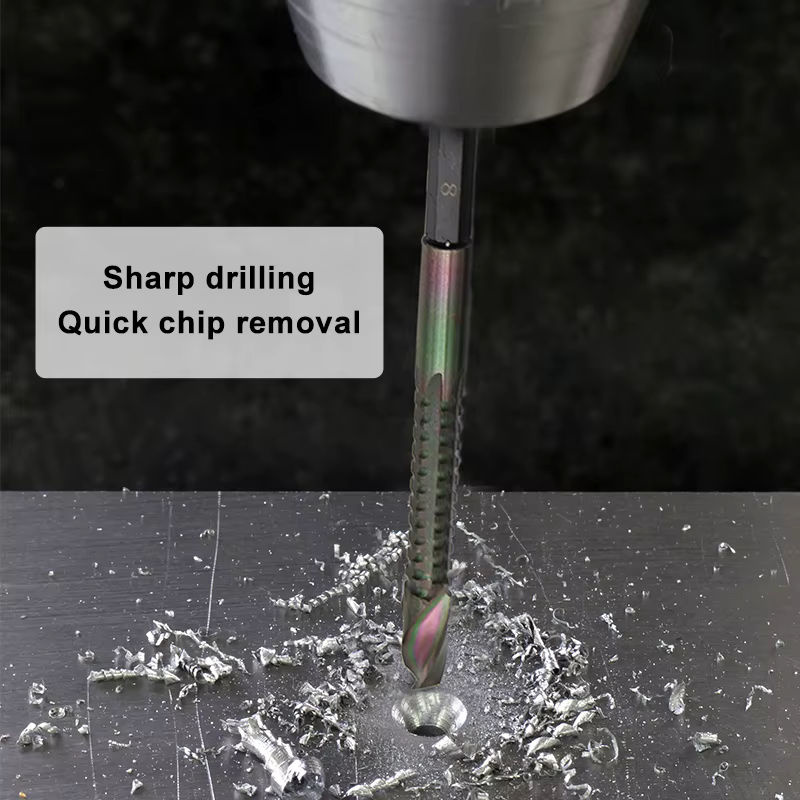 Mr Drill Sechseckiger gezahnter Spiralbohrer für Holzarbeiten mit geradem Griff zur Locherweiterung - Bild 4